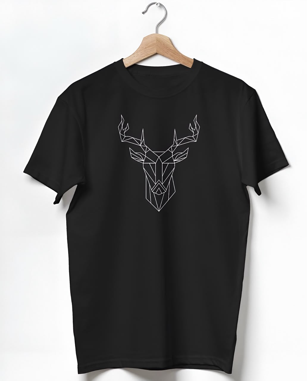 Geometric Deer Black