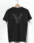 Geometric Deer Black